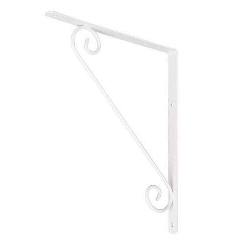 Wspornik półki dekoracyjny kuty 30x2x25 antyczny biały  