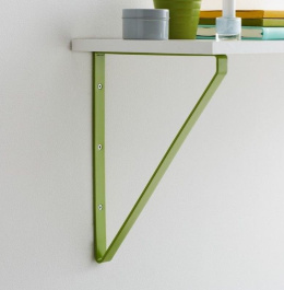 Wspornik półki dekoracyjny 28x2x20cm zielony  