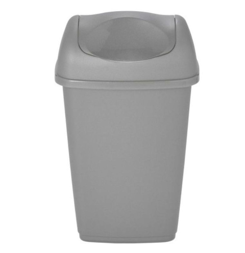 Kosz śmieci RIFF pokrywą 8 l szary biurowy