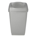 Kosz śmieci RIFF pokrywą 40 l szary biurowy
