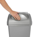 Kosz śmieci RIFF pokrywą 40 l szary biurowy