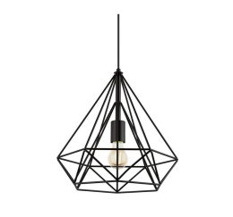 Lampa wisząca Indust E27 60W czarna nowoczesna  