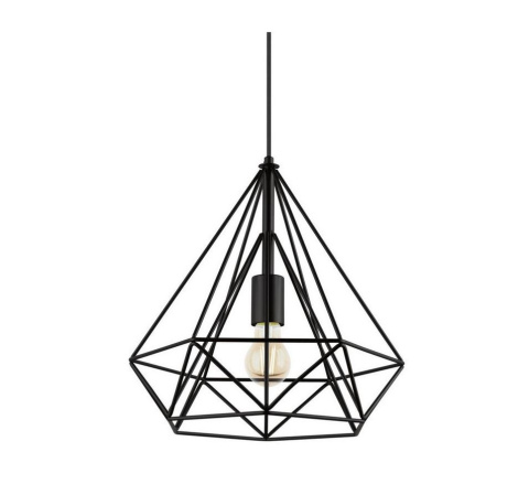 Lampa wisząca Indust E27 60W czarna nowoczesna  