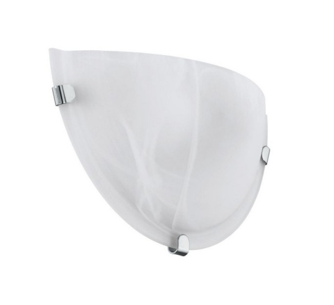 Lampa ścienna kinkiet półokrągły szklany 60W E27