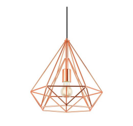 Lampa wisząca Indust E27 60W miedziana nowoczesna  