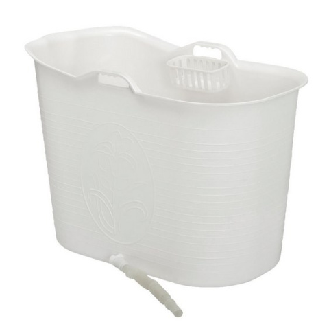 Wanna 200L jednoosobowa biała łazienki przenośna, GŁĘBOKA, WYGODNA, PRAKTYCZNA