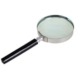 LUPA KLASYCZNA SZKŁO POWIĘKSZAJĄCE 60MM METALOWA
