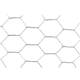Siatka ogrodzeniowa PEONIA 10x1,0 m oczko 2,5cm srebrna sześciokątna galwanizowana