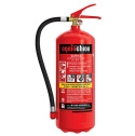Gaśnica proszkowa 6 kg manometrem BHP wyposażenie   