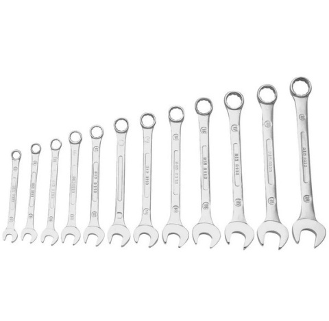 Klucze płaskie zestaw kluczy płaskich 12 części