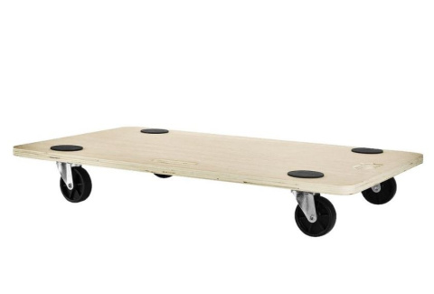 Wózek platforma transport pudeł skrzyń max 250 kg sklejka antyposlizg koła skrętne