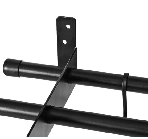 Półka kapelusze STELL BLACK szaliki przedpokój metal