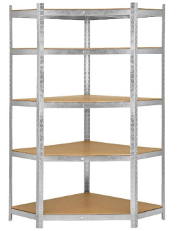 Regał rogu SDN max 175kg blacha stalowa ocynkowan półki MDF