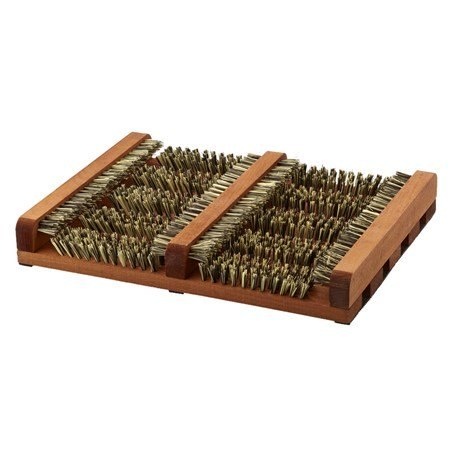 Czyszczarka butów drewniana szczotka włosie   