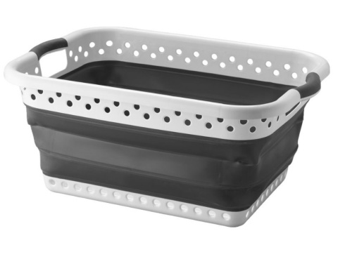 Kosz składany pranie camper 56 44 28cm guma silikon  