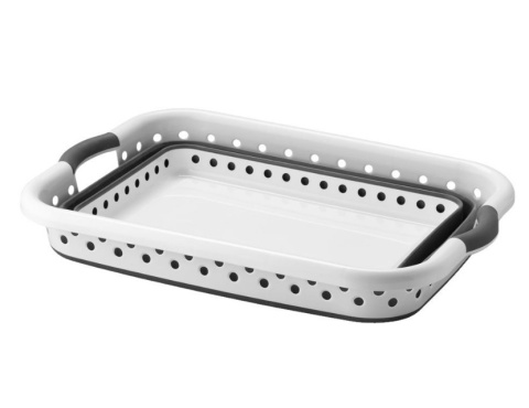 Kosz składany pranie camper 56 44 28cm guma silikon  