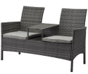 Sofa ze stolikiem ogrodowa TAO odporne UV zewnętrzne
