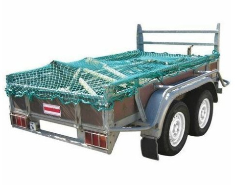 Gumowana siatka elastyczną linką Ø6 mm 220cm 150cm przyczepa  