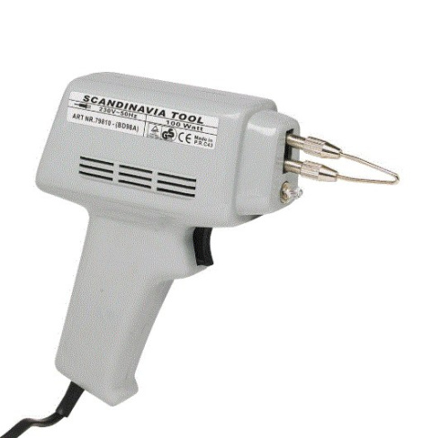 Lutownica pistoletowa 100W lampką transformatorowa