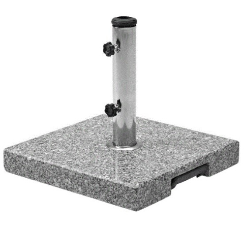 Podstawa parasol ogrodowy 38 48mm fi 28kg kamień rączka