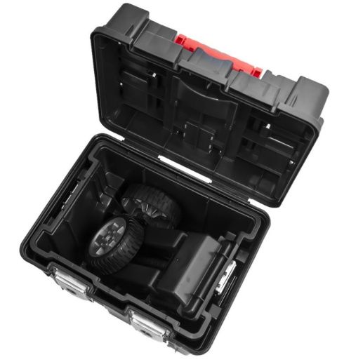 Wózek narzędziowy kołach skrzynki BQ metalowe klamry składany 