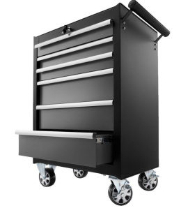 Szafka narzędziowa BQ kółkach zamek 6 szuflad