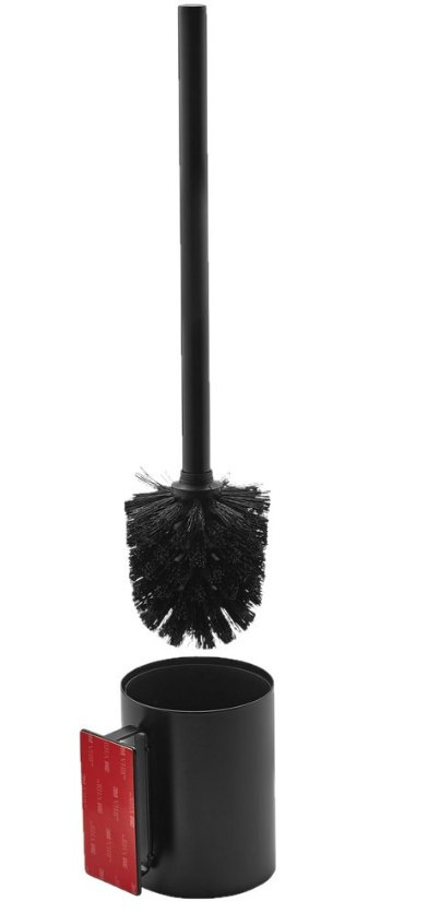 'BLK seria 3M naklejana czarna szczotka WC do kibelka'