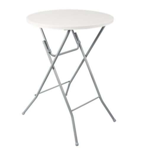 Stolik barowy 110 80 cm biało szary TIP składany kompaktowy