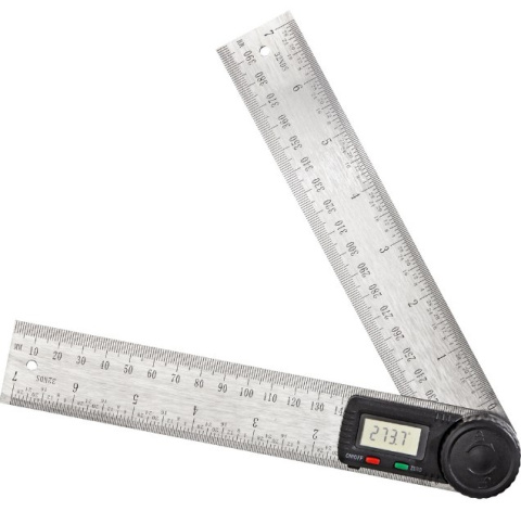 Kątomierz budowlany Elektro LCD aluminiowy 40cm baterie