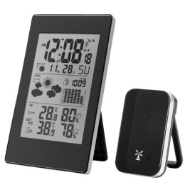 Stacja pogody termometr higrometr zegar bezp METEO  