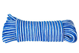 Lina szotowa 15m 8mm fałowa poliester zryw 600kg