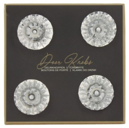 Eleganckie gałki do szafki 4 szt srebrne CHARM 