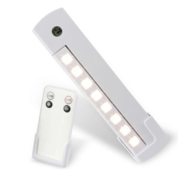 Lampka podszafkowa LED sciemnialna pilot baterie 3xAAA 