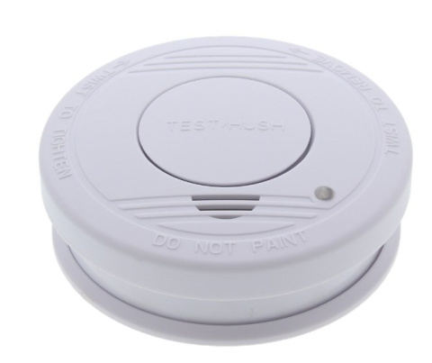 Czujnik dymu 85dB alarm baterie zasilanie w zestawie