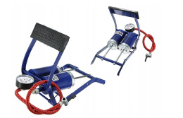 POMPKA do auta materaca piłki roweru tłokowa manometr