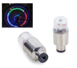 Wentyle świecące rowerowe koła 2 sztuki czujnik baterie wielokolorowe