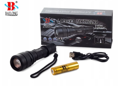 MOCNA LATARKA TAKTYCZNA ACU USB XM-L3-U3 603 ALU lotnicze