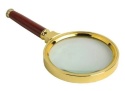 Nowoczesna lupa retro w eleganckim złotym kolorze 80mm